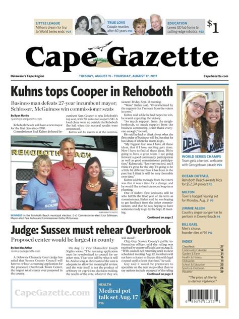 9, at the Lewes Public Library and via Zoom. . Cape gazette classifieds